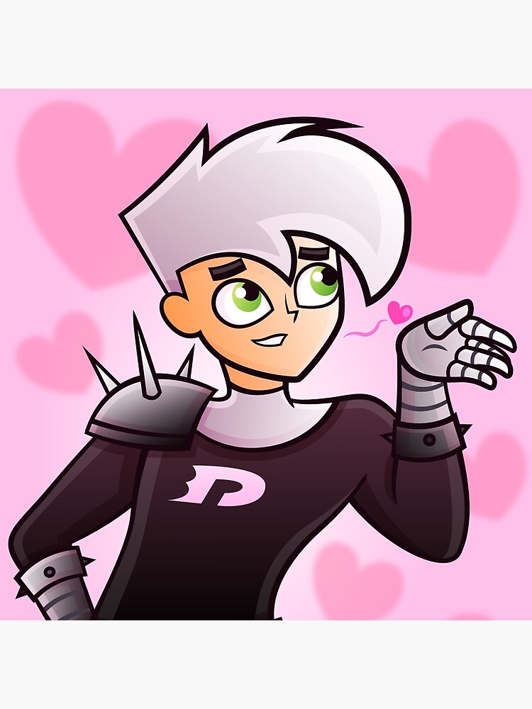 Romantic Danny Phantom A Kiss From A Knight Throw Pillow - Image 2