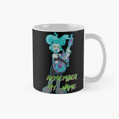 Neon Rock Remember My Name Guitar Art Mug
