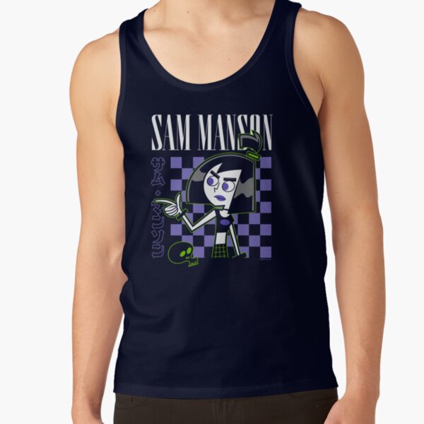 Retro Sam Manson Kanji Portrait Tank Top - Image 5