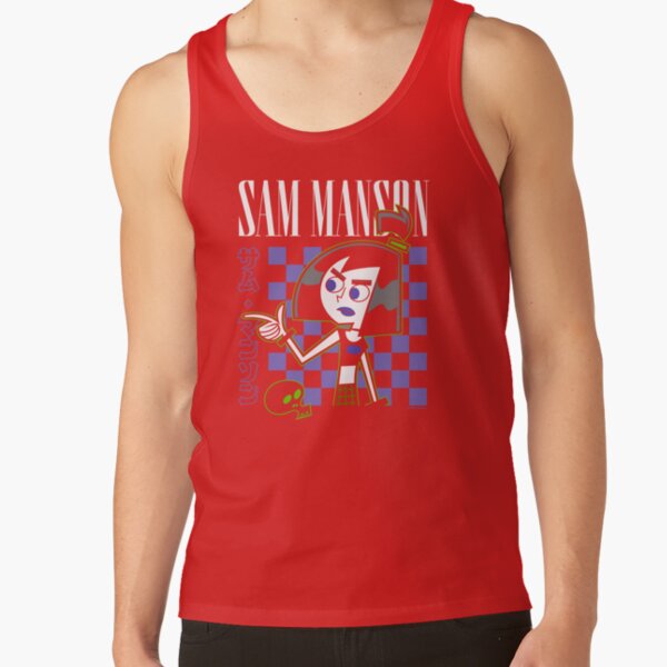 Retro Sam Manson Kanji Portrait Tank Top - Image 4