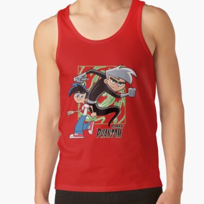 Classic Danny Phantom Cartoon Design Tank Top