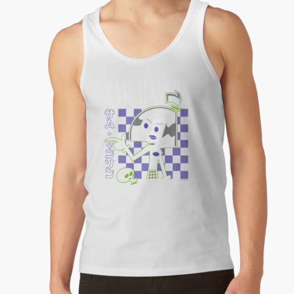 Retro Sam Manson Kanji Portrait Tank Top - Image 2