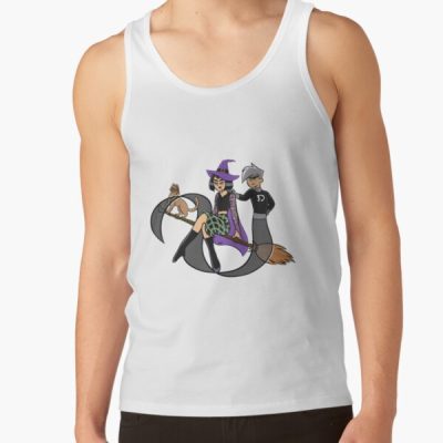 Mystic Witches And Phantoms Design Tank Top