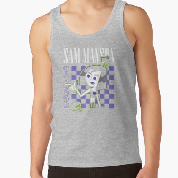 Retro Sam Manson Kanji Portrait Tank Top - Image 3