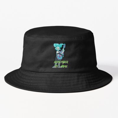 Neon Rock Remember My Name Guitar Art Bucket Hat