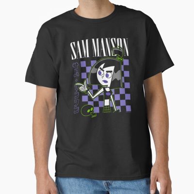 Retro Sam Manson Kanji Portrait T-shirt