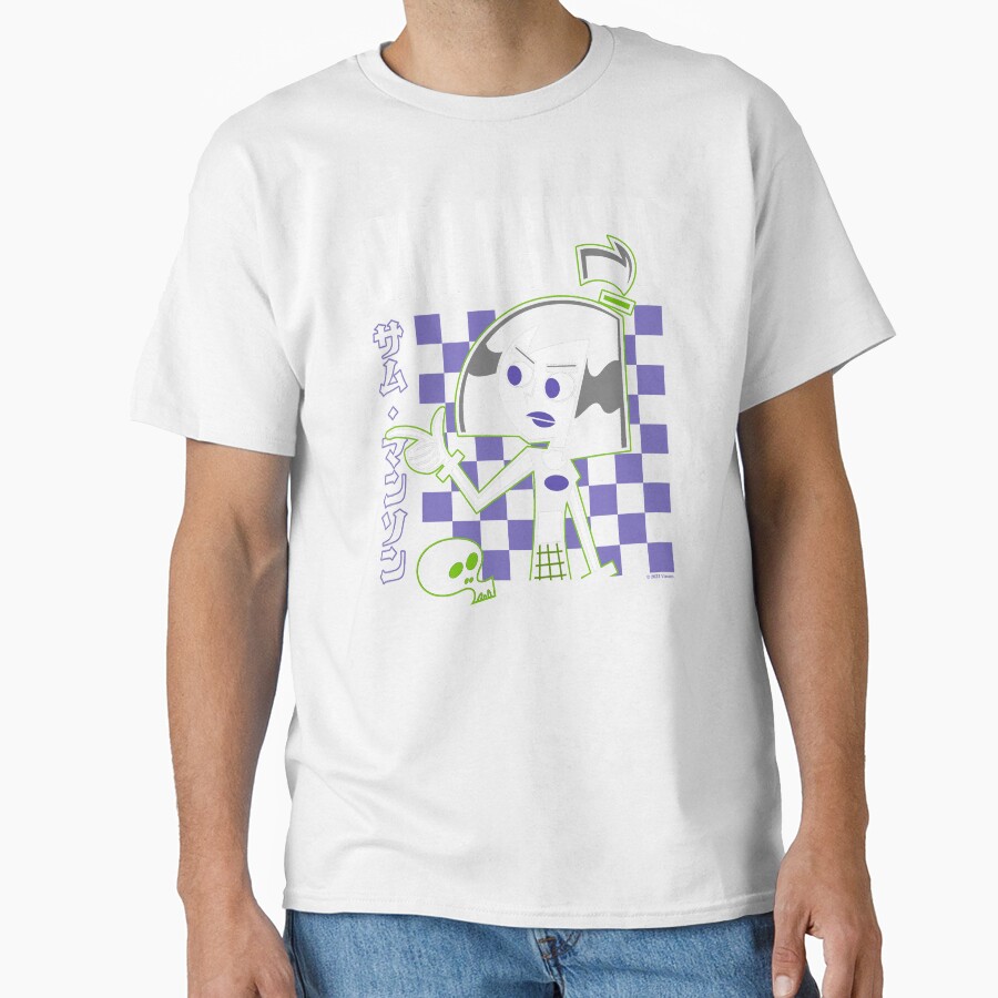 Retro Sam Manson Kanji Portrait T-shirt - Image 2