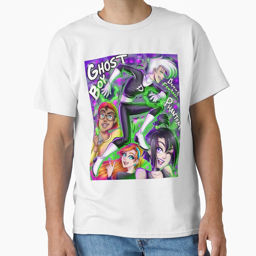 Cool Ghost Boy Phantom Design T-shirt