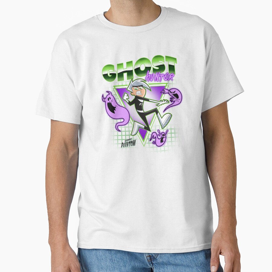 Vintage Danny Phantom Superhero Logo T-shirt - Image 2