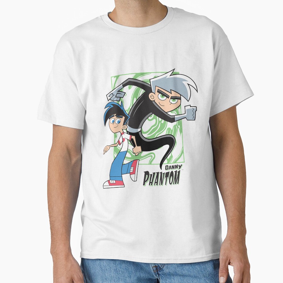 Classic Danny Phantom Cartoon Design T-shirt - Image 2