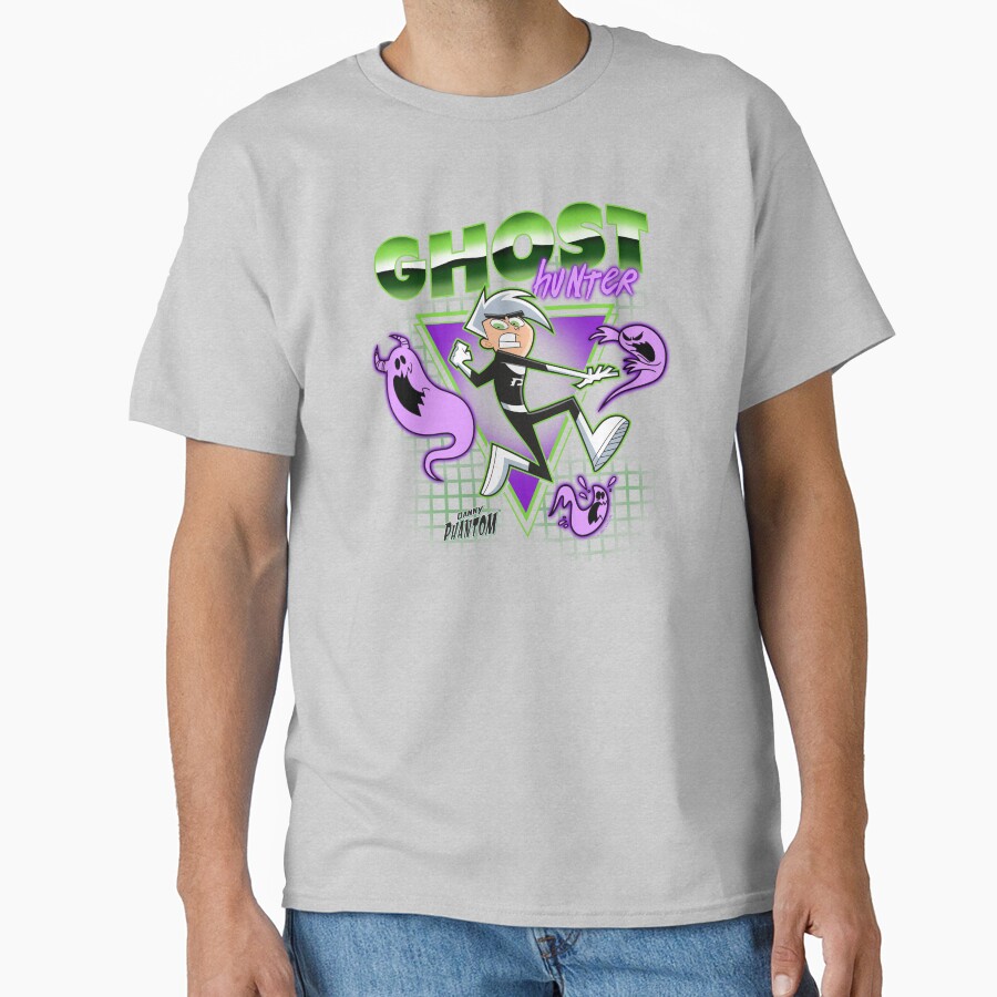 Vintage Danny Phantom Superhero Logo T-shirt - Image 4