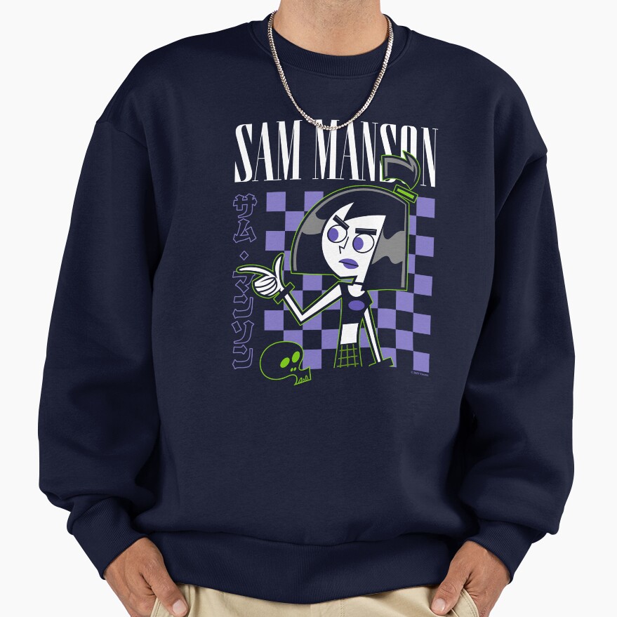 Retro Sam Manson Kanji Portrait Sweatshirt - Image 5
