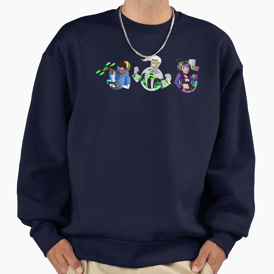 Danny Phantom 10 Years Later Trio Design Sweatshirt - Image 5