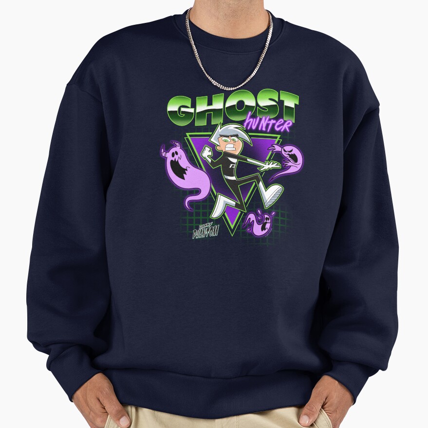 Vintage Danny Phantom Superhero Logo Sweatshirt - Image 5