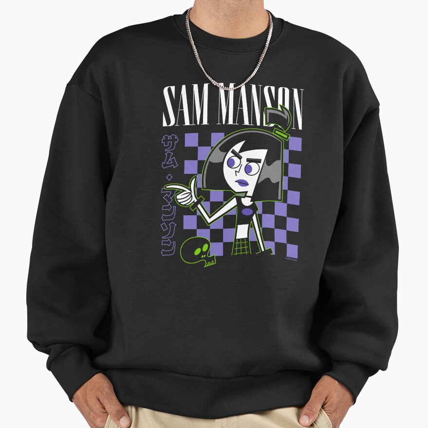 Retro Sam Manson Kanji Portrait Sweatshirt