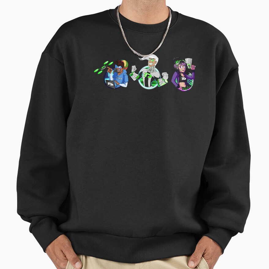 Danny Phantom 10 Years Later Trio Design Sweatshirt - Image 2