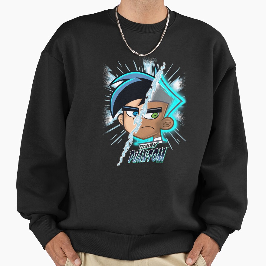 Danny Phantom Split Face Transformation Sweatshirt