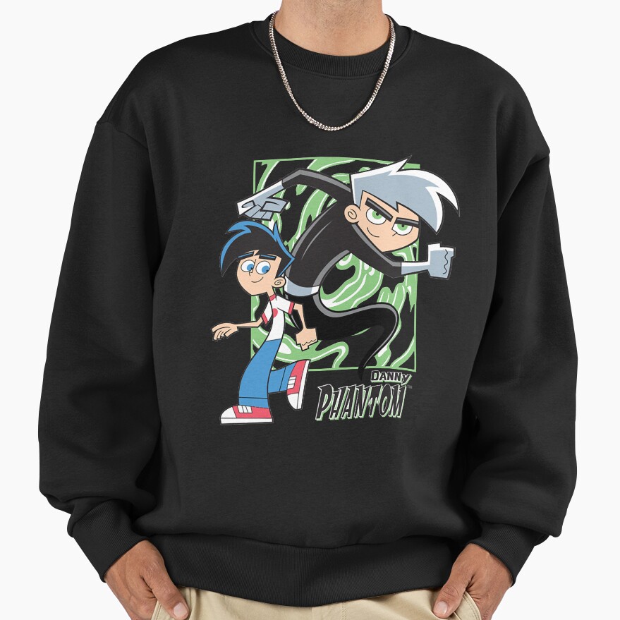 Classic Danny Phantom Cartoon Design Sweatshirt - Image 3