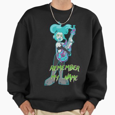 Neon Rock Remember My Name Guitar Art Sweatshirt