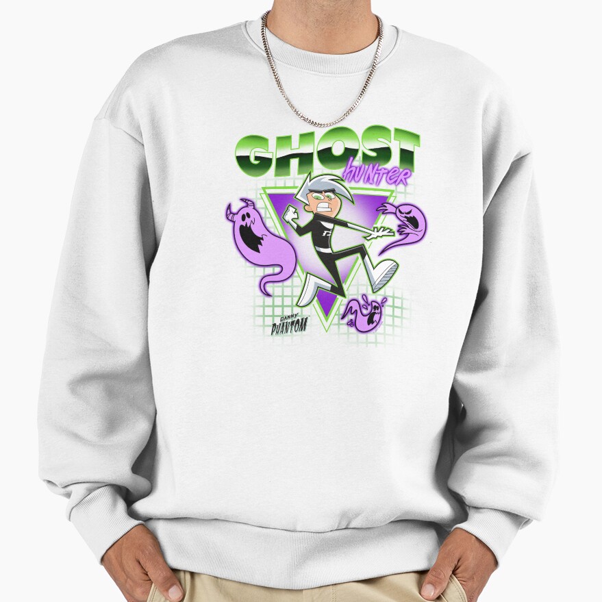 Vintage Danny Phantom Superhero Logo Sweatshirt - Image 2