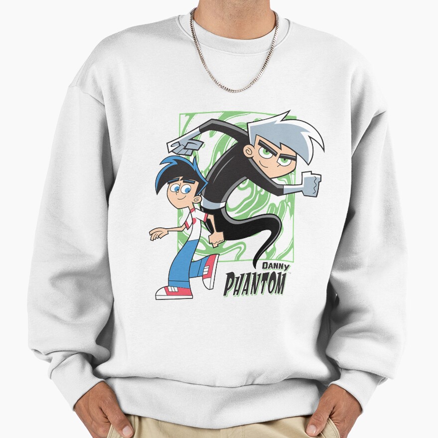 Classic Danny Phantom Cartoon Design Sweatshirt - Image 2