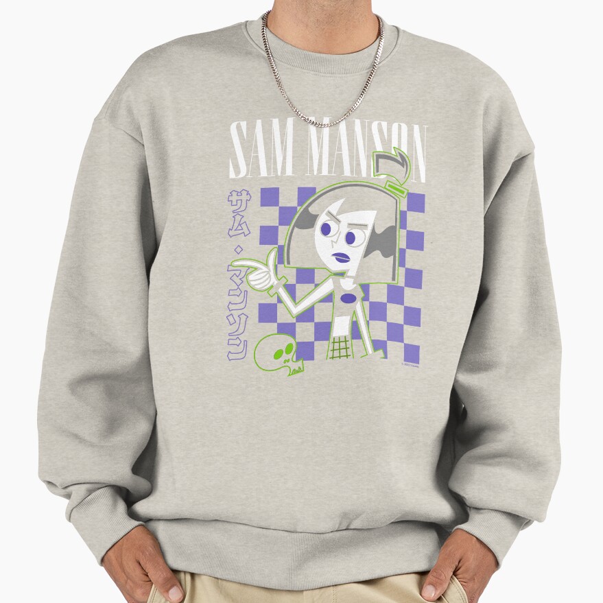 Retro Sam Manson Kanji Portrait Sweatshirt - Image 3