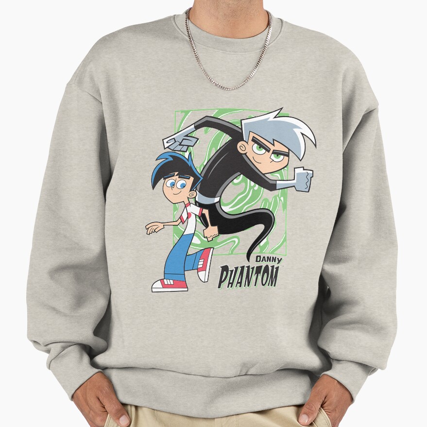 Classic Danny Phantom Cartoon Design Sweatshirt - Image 4