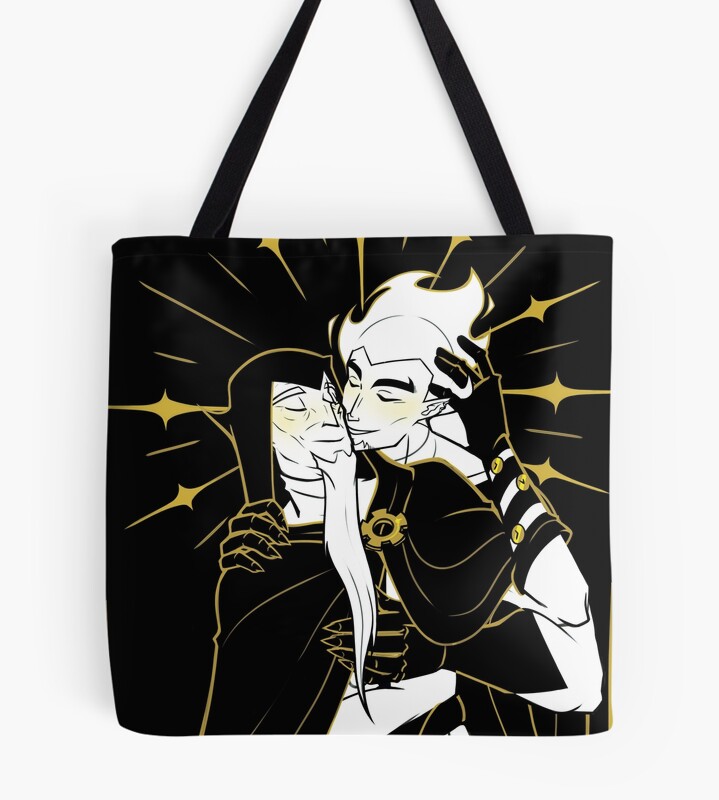 Funny Old Man In Love Gold Version Tote Bag