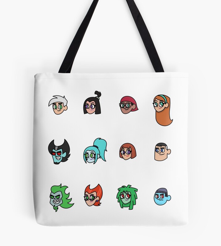 Vintage Danny Phantom Cartoon Tote Bag