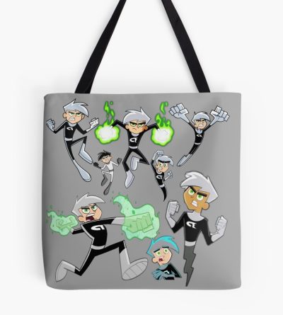 Iconic Danny Phantom Repeating Logo Tote Bag