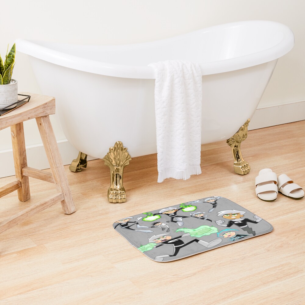 Iconic Danny Phantom Repeating Logo Bath Mat - Image 2