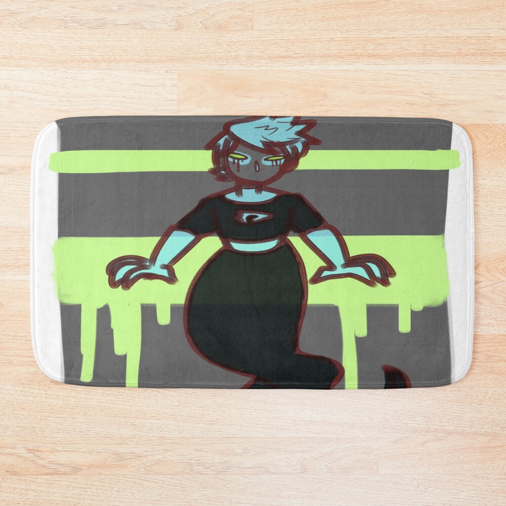 Cool Ghost Boy Design Bath Mat