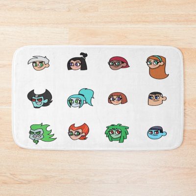 Vintage Danny Phantom Cartoon Bath Mat