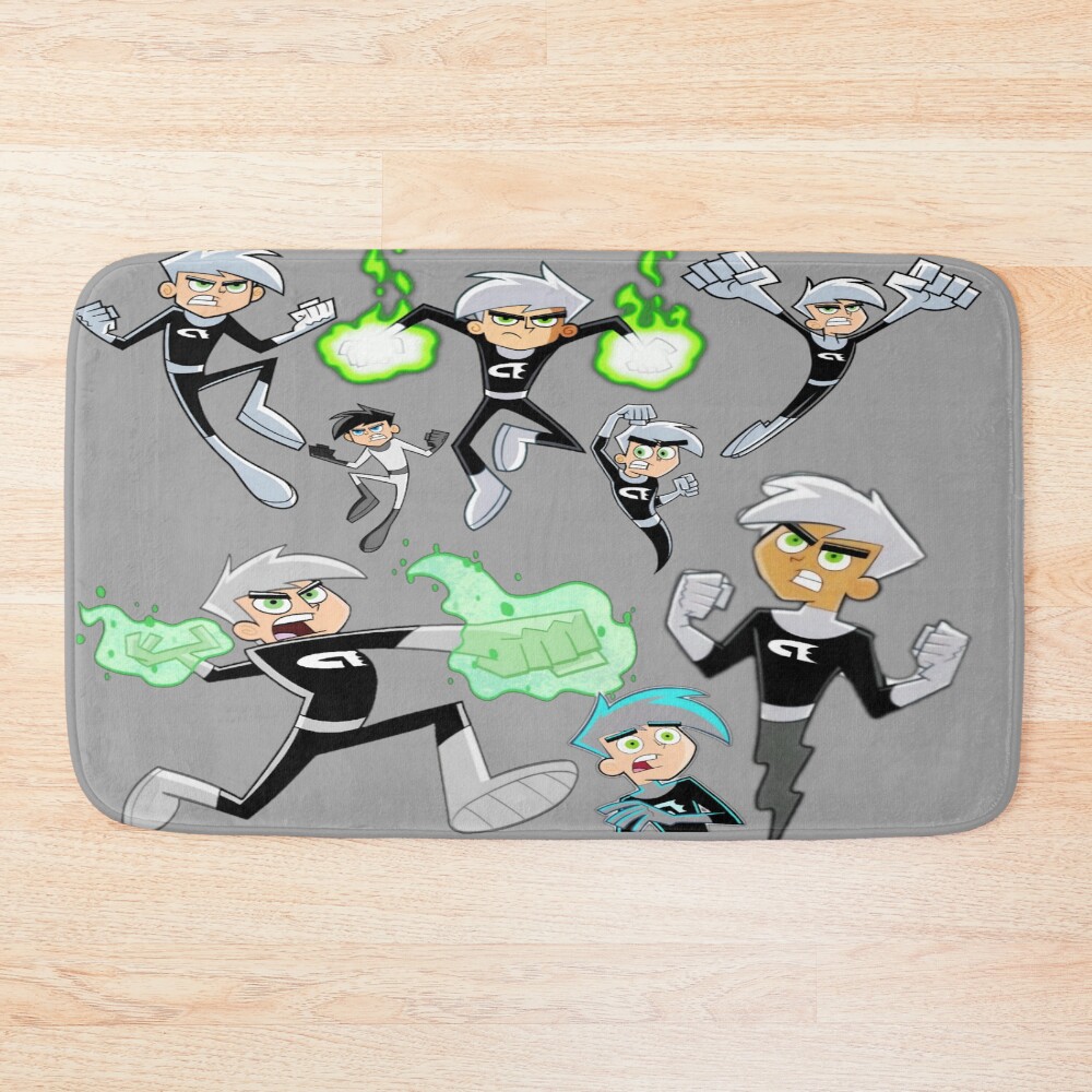 Iconic Danny Phantom Repeating Logo Bath Mat