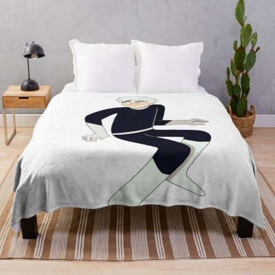 Cute Ghost Boy Character Throw Blanket