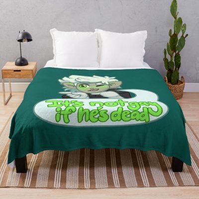 Funny Danny Phantom It's Not Gay If He's Dead Throw Blanket