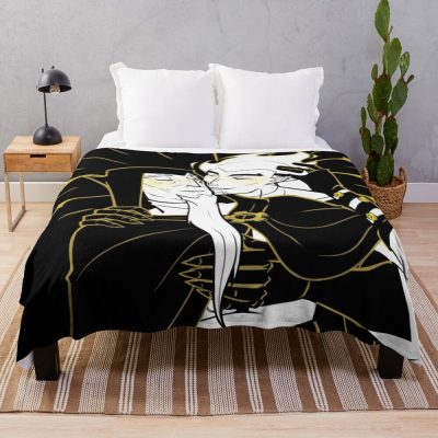 Funny Old Man In Love Gold Version Throw Blanket