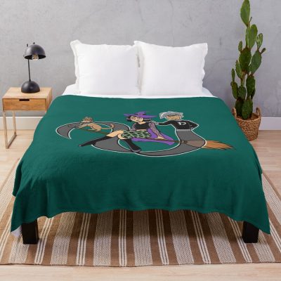 Mystic Witches And Phantoms Throw Blanket