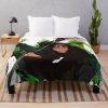 Funny Bad Ghost Character Throw Blanket