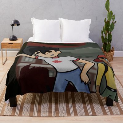 Funny Danny Phantom Laughing Throw Blanket
