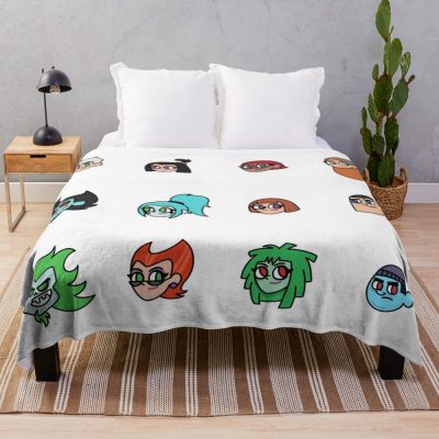 Vintage Danny Phantom Cartoon Throw Blanket