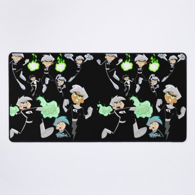 Iconic Danny Phantom Repeating Logo Mouse Pad