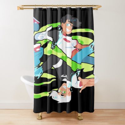 Double Sided Ghost Design Shower Curtain