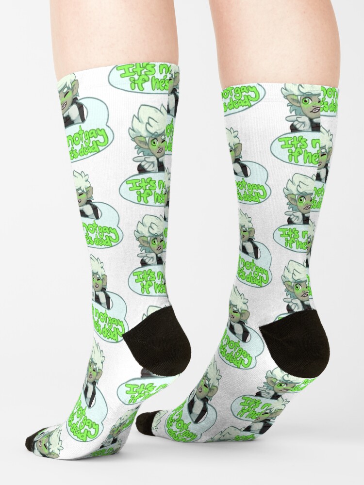 Funny Danny Phantom It'S Not Gay If He'S Dead Socks - Image 2