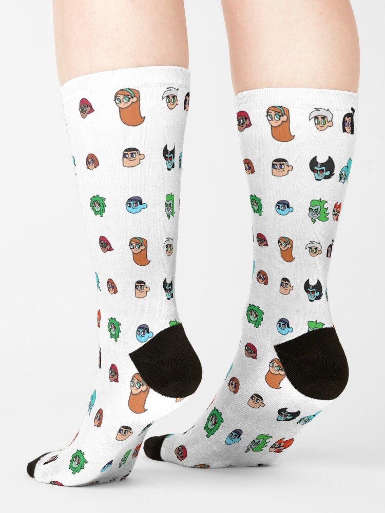 Vintage Danny Phantom Cartoon Socks - Image 2