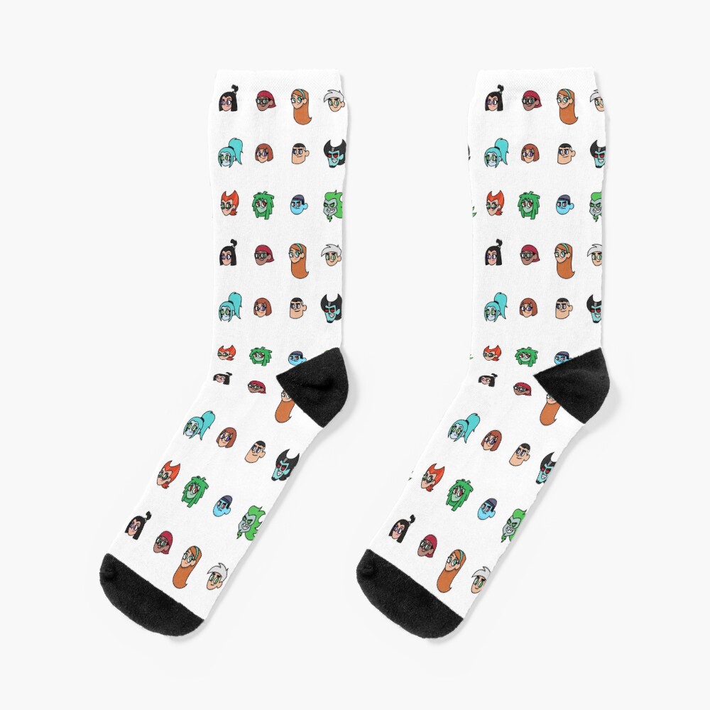 Vintage Danny Phantom Cartoon Socks
