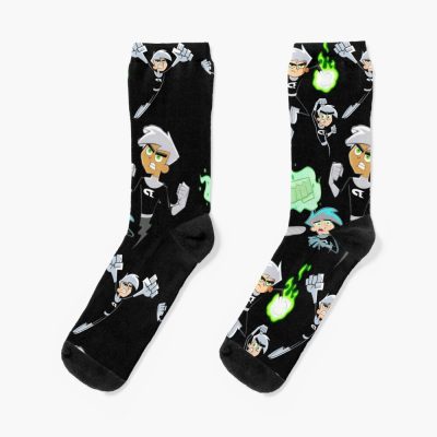 Iconic Danny Phantom Repeating Logo Socks