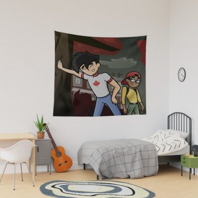 Funny Danny Phantom Laughing Tapestry