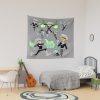Iconic Danny Phantom Repeating Logo Tapestry