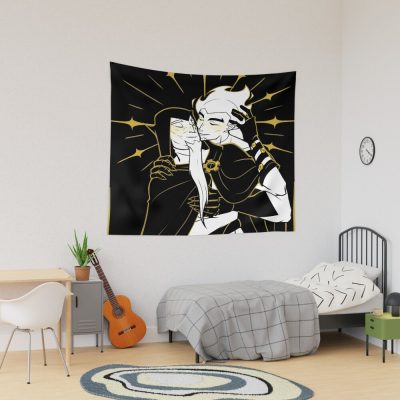 Funny Old Man In Love Gold Version Tapestry